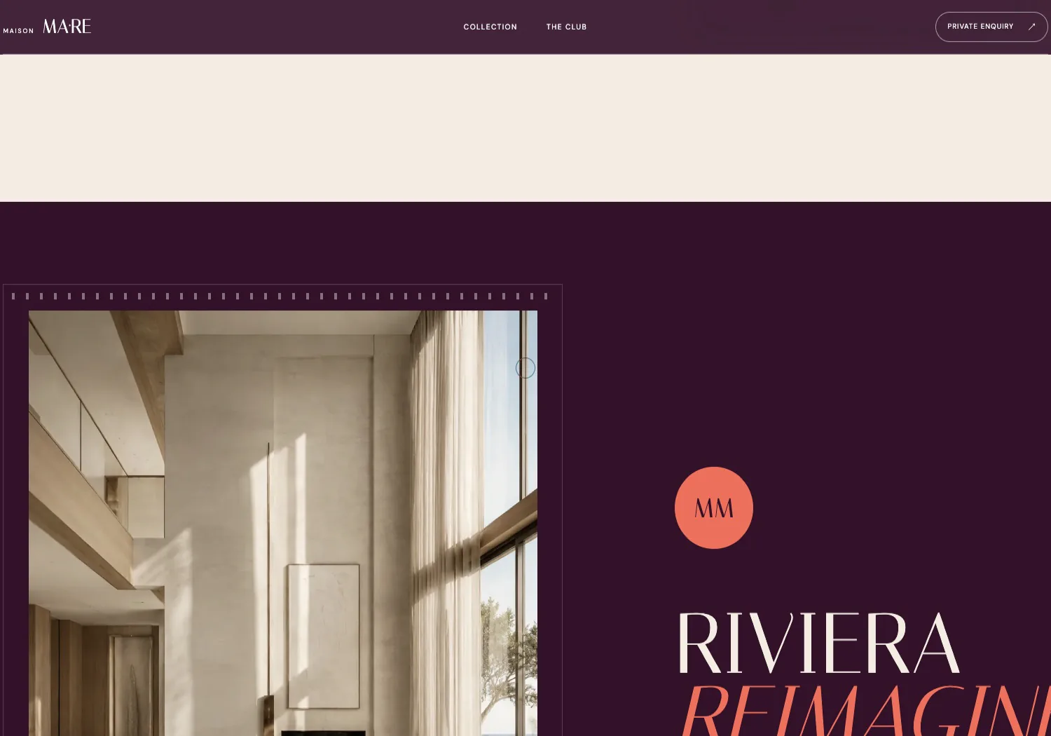Maison Mare · A filmstrip that scrubs