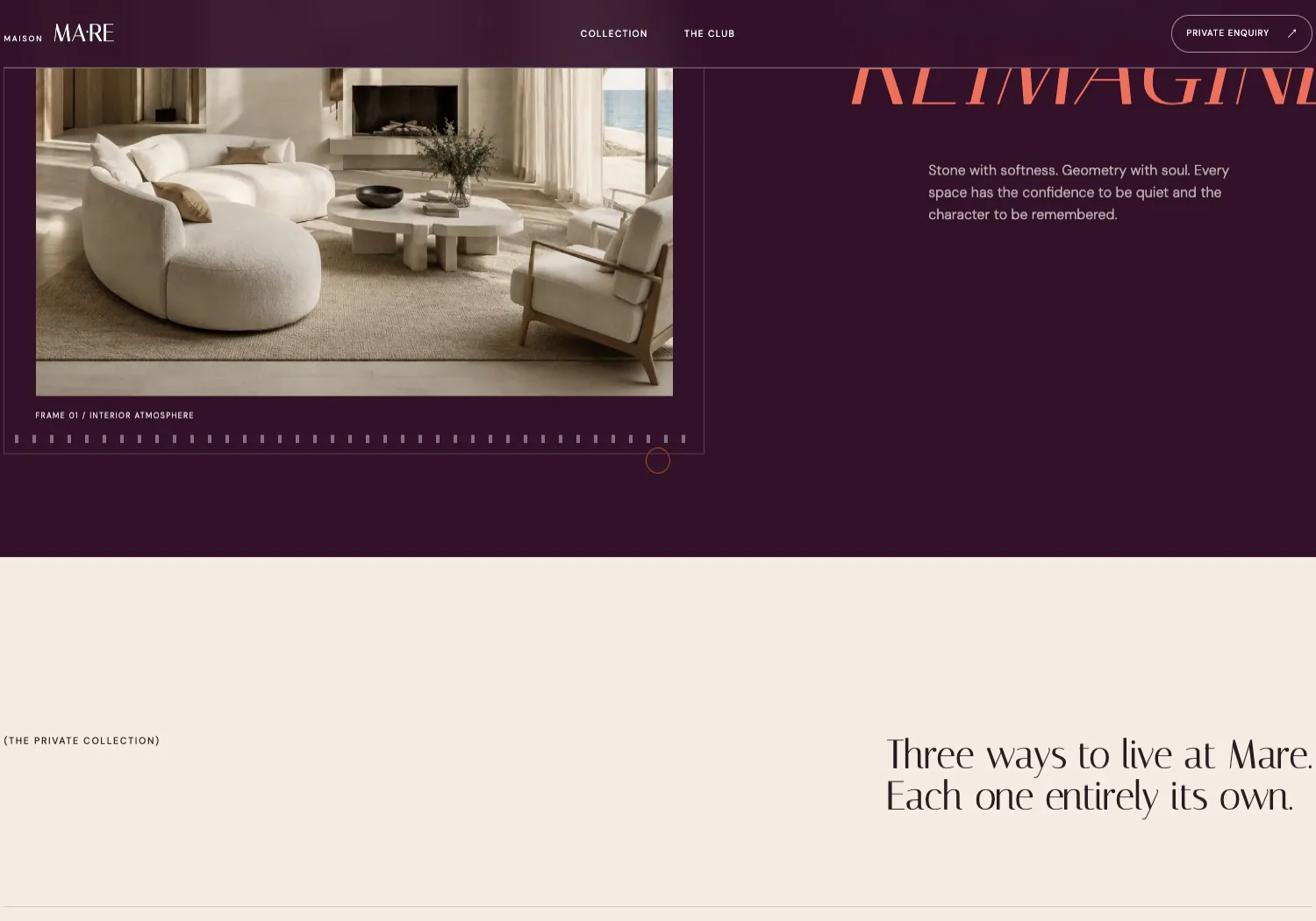 Maison Mare · Palette as a section property