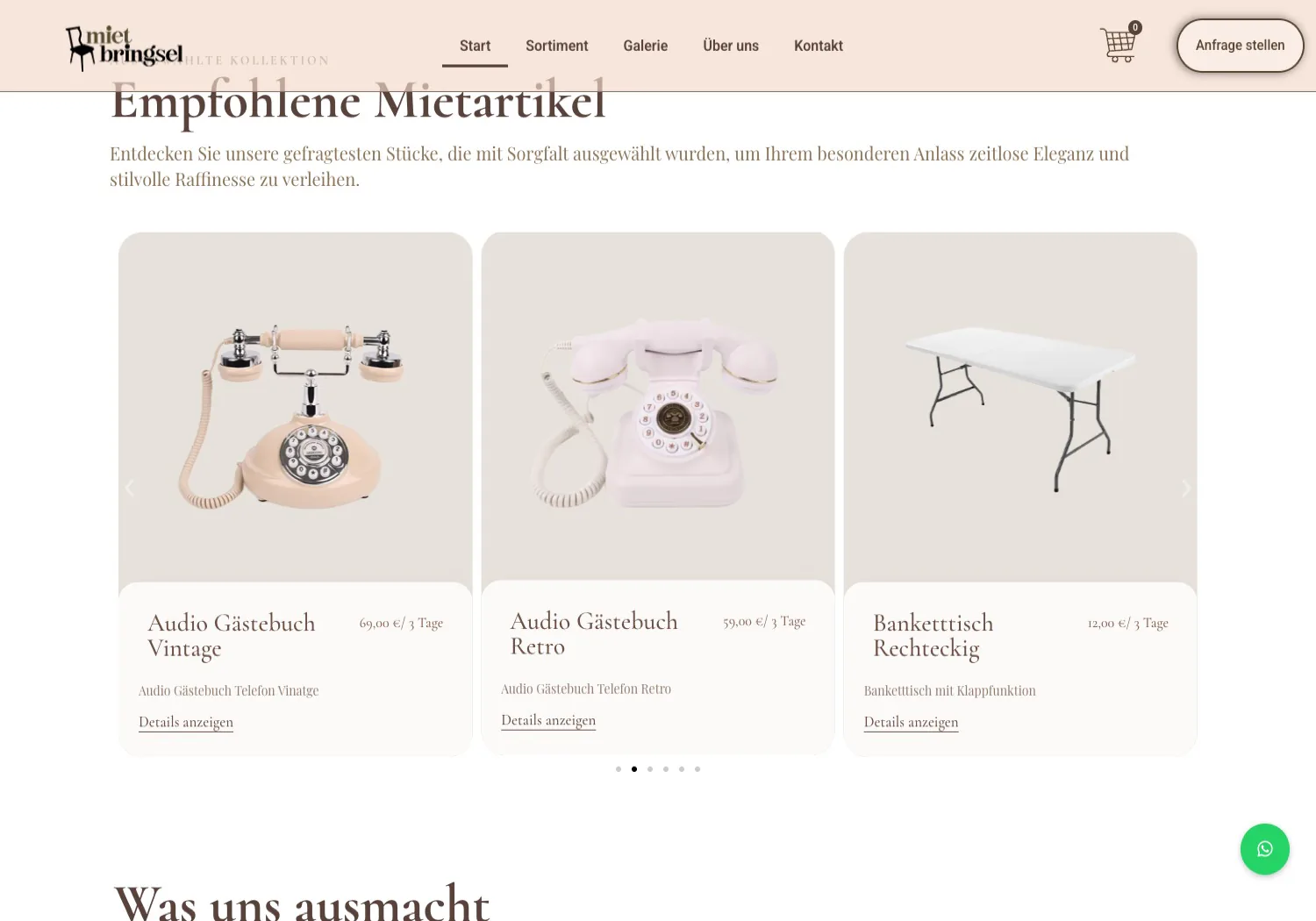 Mietbringsel · A shop that asks instead of charges